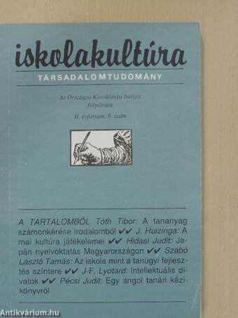 Iskolakultúra 1992/8.