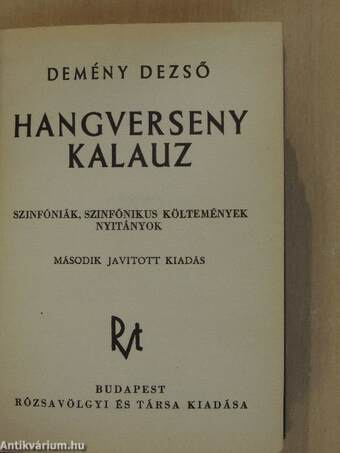 Hangverseny kalauz I-II.