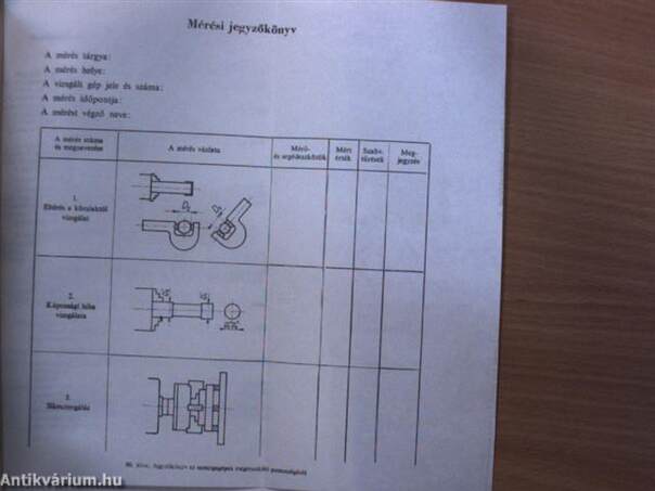 Szerszámgép útmutató és laboratóriumi mérések