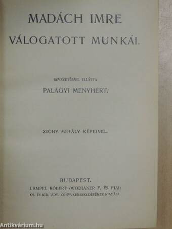 Madách Imre válogatott munkái