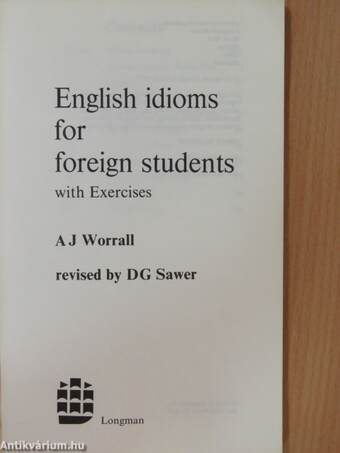 English idioms for foreign students