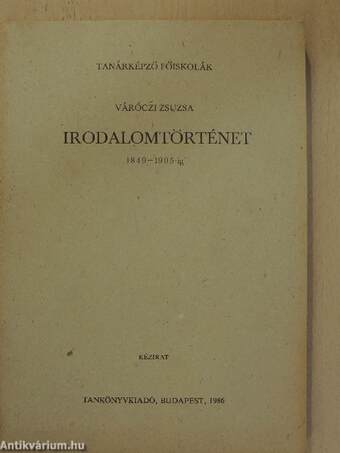 Irodalomtörténet