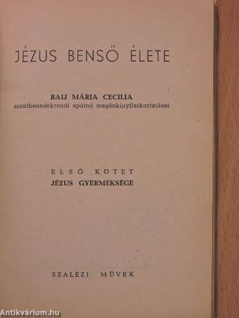 Jézus benső élete I-II.