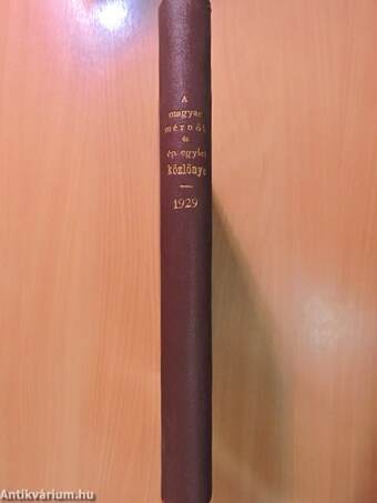 A Magyar Mérnök- és Építész-Egylet Közlönye 1929. (nem teljes évfolyam)/A Magyar Mérnök- és Épitész-Egylet Közlönyének havi füzetei 1929. január-december/Technika és Közgazdaság 1929. január-december