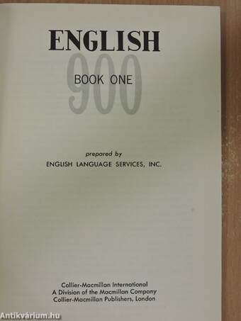 English 900 Book 1.