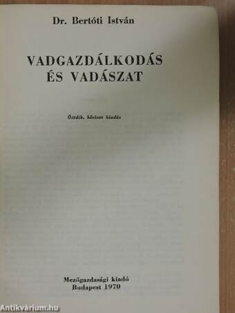 Vadgazdálkodás és vadászat