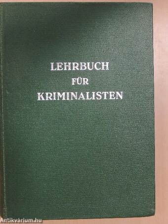 Lehrbuch für Kriminalisten