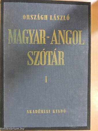 Magyar-angol szótár I-II.