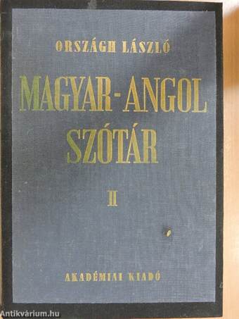 Magyar-angol szótár I-II.