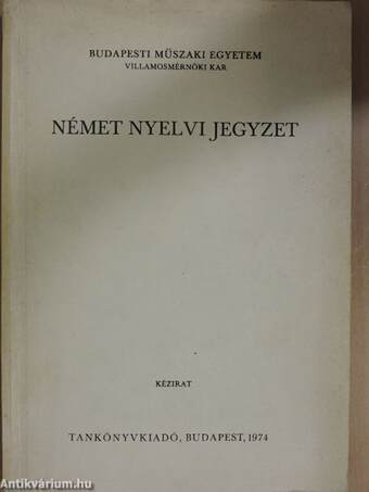 Német nyelvi jegyzet