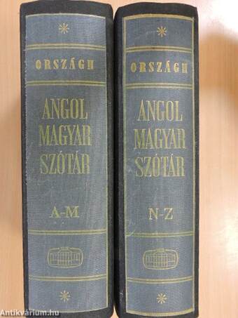 Angol-magyar szótár I-II.