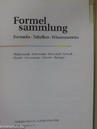 Formel sammlung - CD-vel