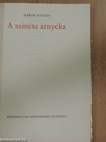 A színész árnyéka