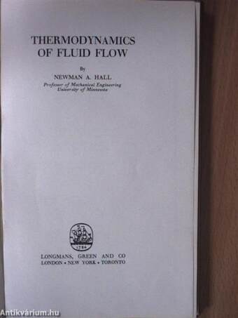 Thermodynamics of Fluid Flow