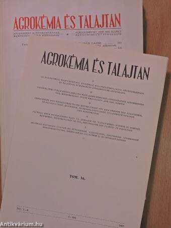 Agrokémia és Talajtan 1967. november