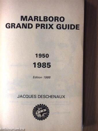 Marlboro Grand Prix Guide 1950-1985