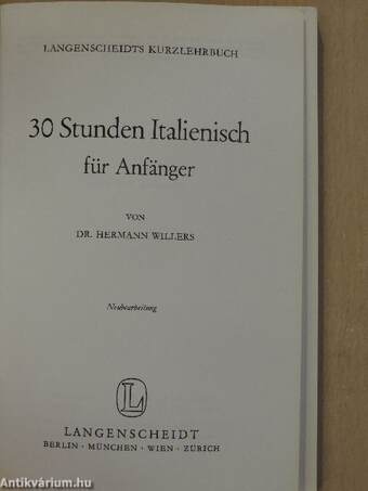 30 Stunden Italienisch für Anfänger