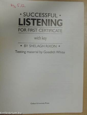 Successful Listening for First Certificate with key