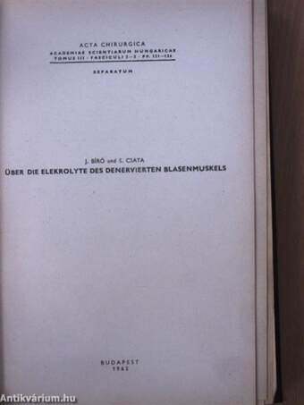 Orvosi szaklapok különlenyomatainak egyedi gyűjteménye (49 db)