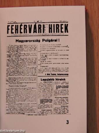 Fehérvári Hirek (minikönyv)