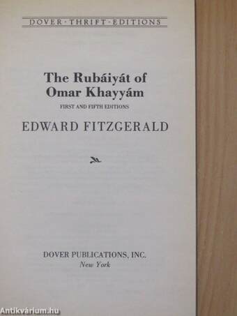 The Rubáiyát of Omar Khayyám