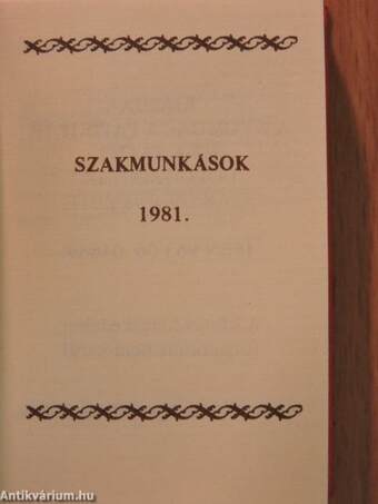 Szakmunkások 1981 (minikönyv)