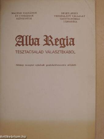 Alba Regia tésztacsalád választékából