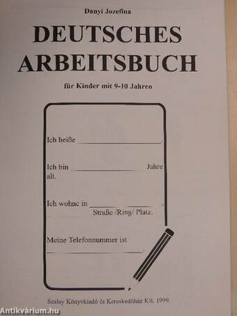 Deutsches Arbeitsbuch 1.