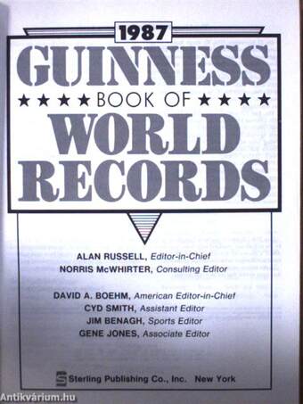 Guinness Book of World Records 1987