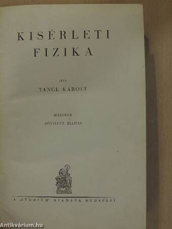 Kisérleti fizika