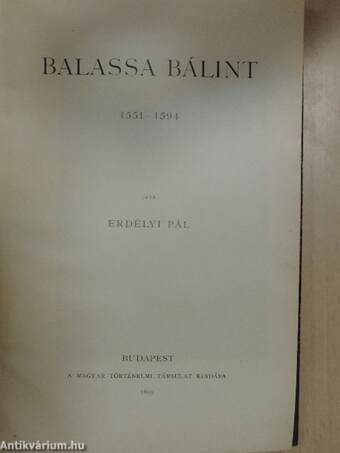 Balassa Bálint/Énekes könyveink a XVI. és XVII. században