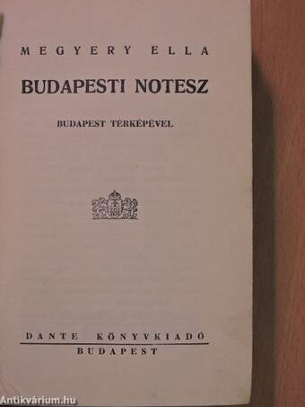 Budapesti notesz (rossz állapotú)