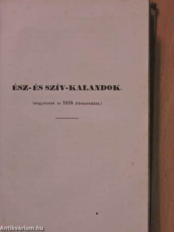 Fáy András szépirodalmi összes munkái VIII. (rossz állapotú)