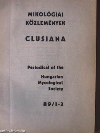 Mikológiai Közlemények 1989/1-3.