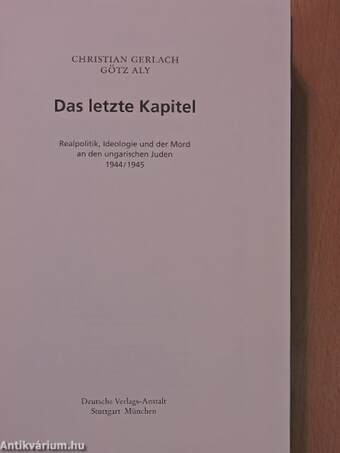 Das letzte Kapitel