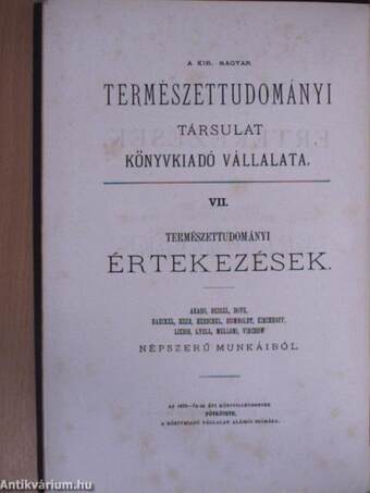 Természettudományi értekezések