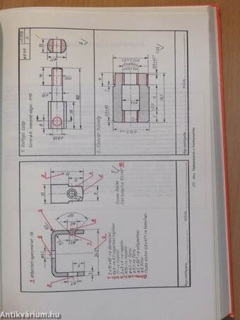 Gépi forgácsoló szakmák szakrajzi és rajzolvasási példatára I-III.