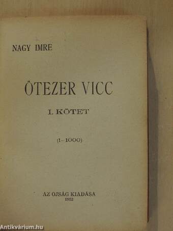 Ötezer vicc I. (töredék)