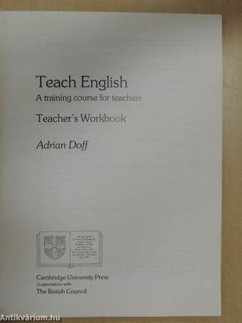 Teach English - Teacher's Workbook