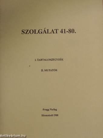 Szolgálat 41-80.