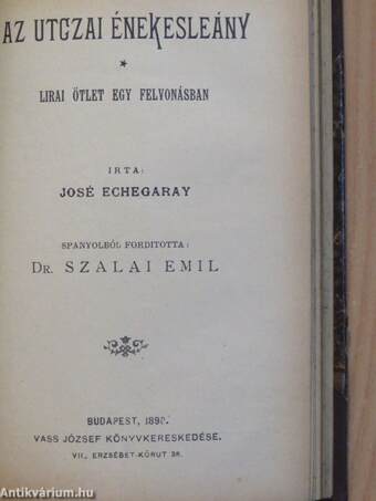 Szent-e vagy őrült?/Az utczai énekesleány/Bernd Róza/Roberto de Pedrosa/A napkeleti királykisasszony/Takarodó