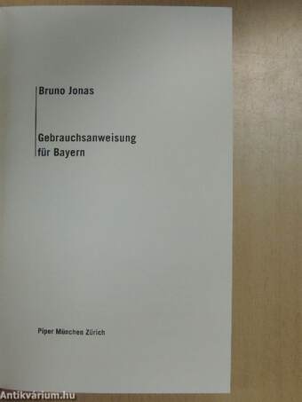 Gebrauchsanweisung für Bayern