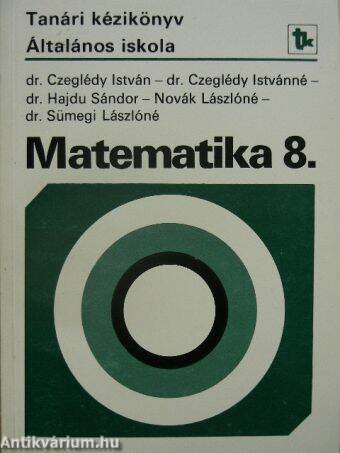 Kézikönyv a matematika 8. osztályos anyagának tanításához