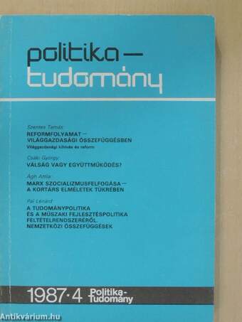 Politika-tudomány 1987/4.