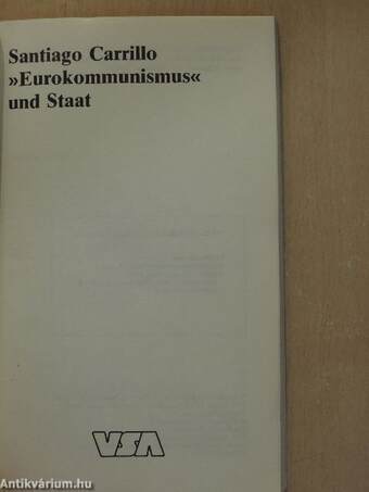 »Eurokommunismus« und Staat