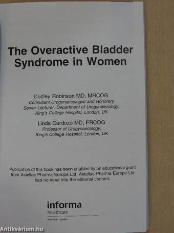 The Overactive Bladder Syndrome in Women