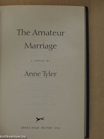 The Amateur Marriage