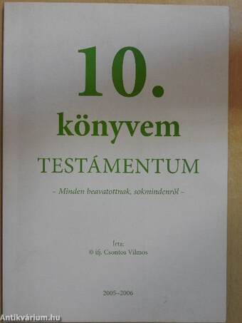 10. könyvem