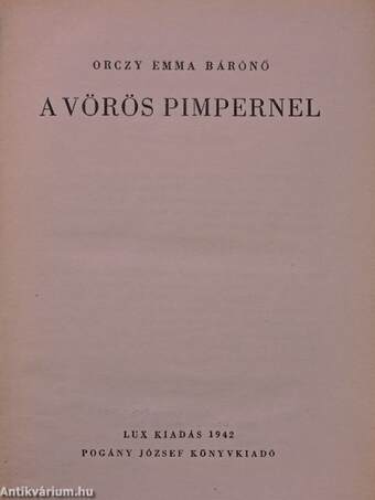 A Vörös Pimpernel