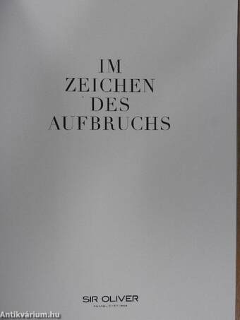 Im Zeichen des Aufbruchs